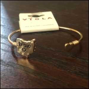 New Adorable Gold Ohio Home Bracelet
